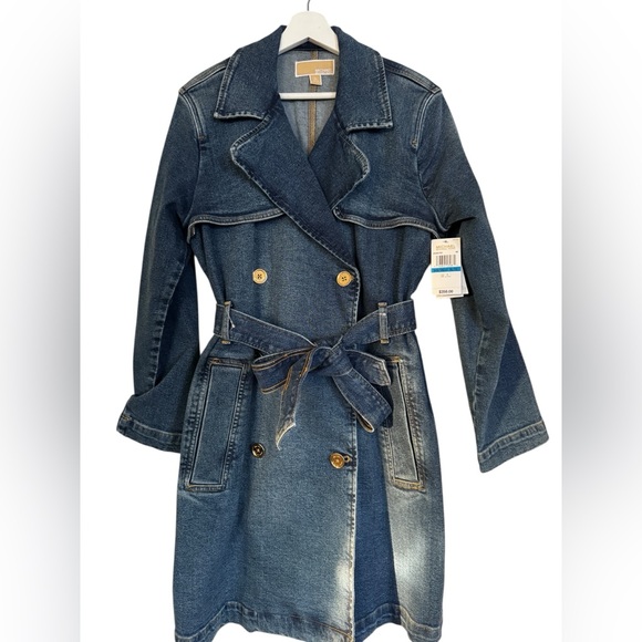 MICHAEL Michael Kors Jackets & Blazers - MICHAEL Michael Kors Denim Trench Coat NWT